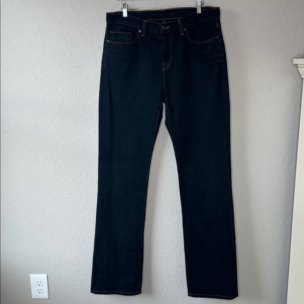 J Brand Women's Dark Wash Mid Rise Straight‎ Leg Jeans Size 34